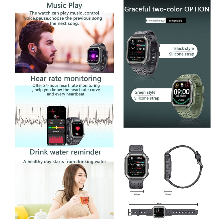 KR06 Smart Watch – Blood Pressure Monitoring, Heart Rate Monitoring