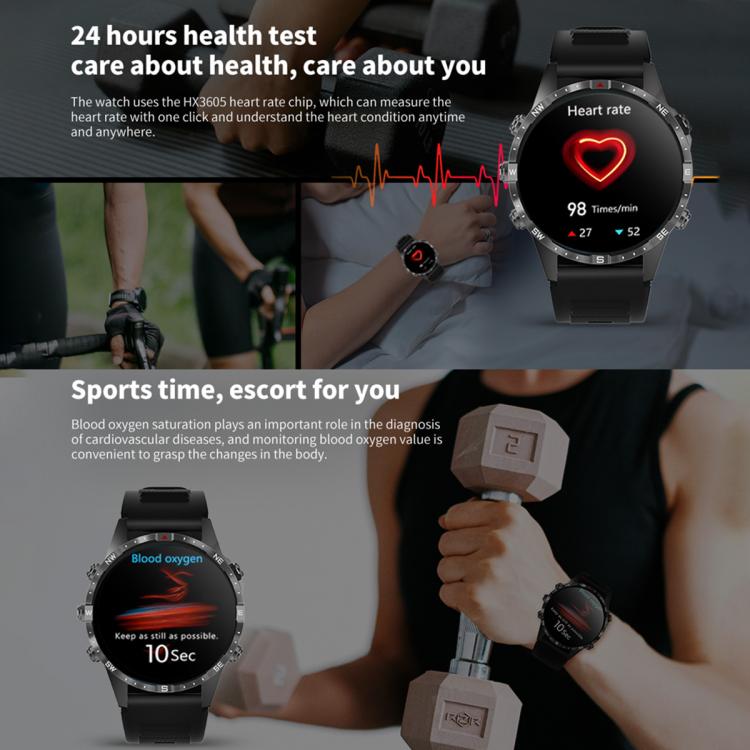 HAMTOD Smart Watch – 1.6" Screen, Heart Rate Monitoring, Bluetooth Call