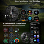 HAMTOD Smart Watch – 1.6" Screen, Heart Rate Monitoring, Bluetooth Call
