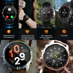 HAMTOD Smart Watch – 1.6" Screen, Heart Rate Monitoring, Bluetooth Call