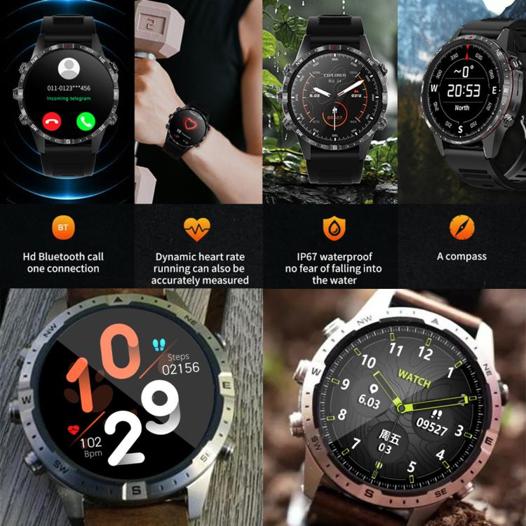 HAMTOD Smart Watch – 1.6" Screen, Heart Rate Monitoring, Bluetooth Call