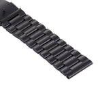 For Fitbit Blaze Smart Watch Butterfly Buckle 3 Beads Stainless Steel Watchband