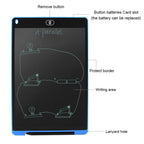 Portable 12 inch LCD Writing Tablet Drawing Graffiti Electronic Handwriting Pad Message Graphics Board Draft Paper with Writing Pen, 12 inch White, 12 inch Black, 12 inch Green, 12 inch Blue, 12 inch Red