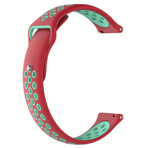 Coral Red + Mint Green