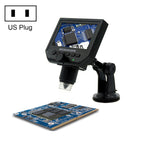G600 600X 3.6MP 4.3 inch HD LCD Display USB Charging Portable Digital Microscope with LED Light, Support Micro SD Card(64GB Max), US Plug, AC 100-240V, US Plug US Plug