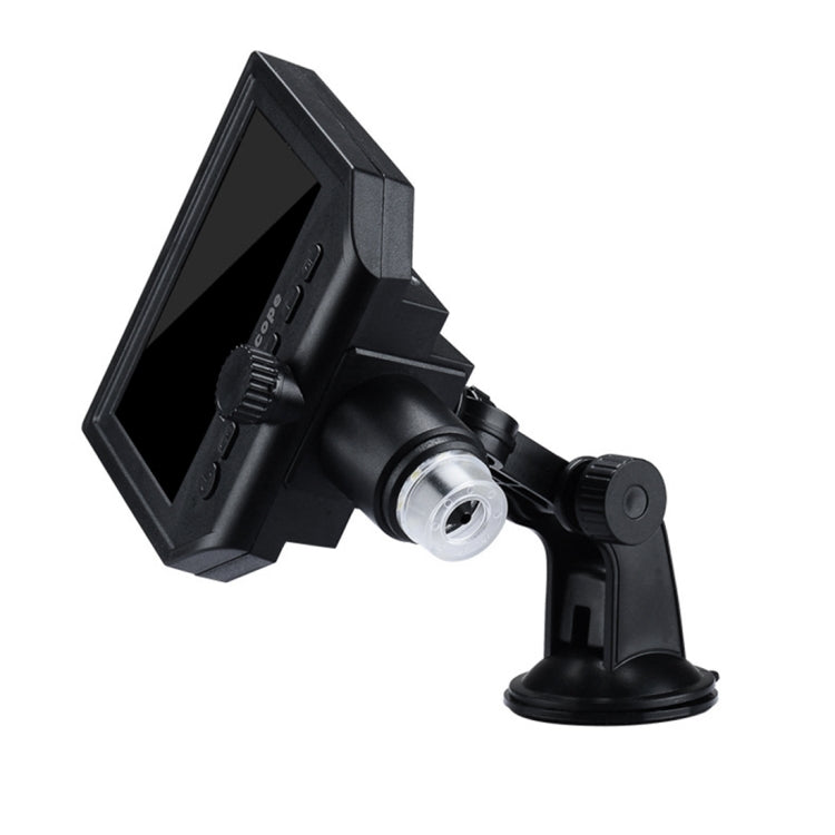 G600 600X 3.6MP 4.3 inch HD LCD Display USB Charging Portable Digital Microscope with LED Light, Support Micro SD Card(64GB Max), US Plug, AC 100-240V, US Plug