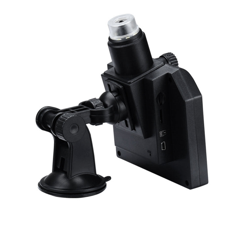 G600 600X 3.6MP 4.3 inch HD LCD Display USB Charging Portable Digital Microscope with LED Light, Support Micro SD Card(64GB Max), US Plug, AC 100-240V, US Plug