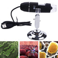 1000X Magnifier 0.3MP Image Sensor USB Digital Microscope with 8 LED & Professional Stand, 1000X 1000X