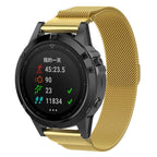 For Garmin Fenix 7S Milanese Watch Band, For Garmin Fenix 7S For Garmin Fenix 7S Gold