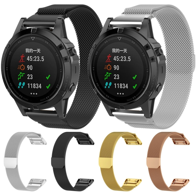 For Garmin Fenix 7X Milanese Watch Band, For Garmin Fenix 7X