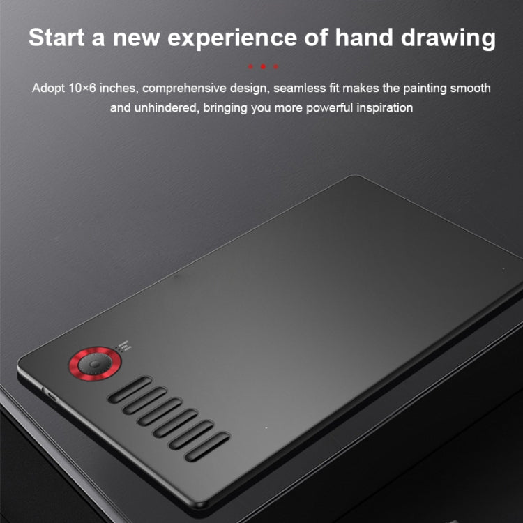 VEIKK A15PRO 10x6 inch 5080 LPI Type-C Interface Smart Touch Electronic Graphic Tablet