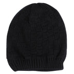 Square Textured Knitted Bluetooth Headset Warm Winter Hat with Mic for Boy & Girl & Adults