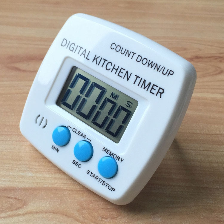 Kitchen Timer Digital Electronic Loud Alarm Magnetic Backing With Holder for Cooking Baking Sports Games Office Blue