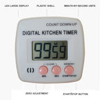 Kitchen Timer Digital Electronic Loud Alarm Magnetic Backing With Holder for Cooking Baking Sports Games Office