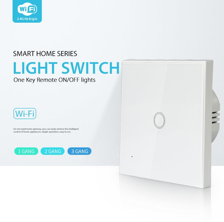 NEO NAS-SC01W Wireless WiFi EU Smart Light Control Switch 1Gang, 1 Gang – TPU