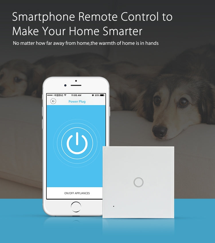NEO NAS-SC01W Wireless WiFi EU Smart Light Control Switch 1Gang, 1 Gang – TPU