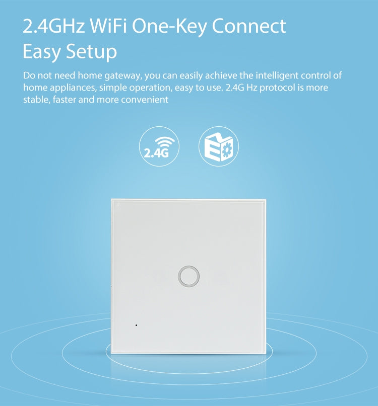 NEO NAS-SC01W Wireless WiFi EU Smart Light Control Switch 1Gang, 1 Gang – TPU