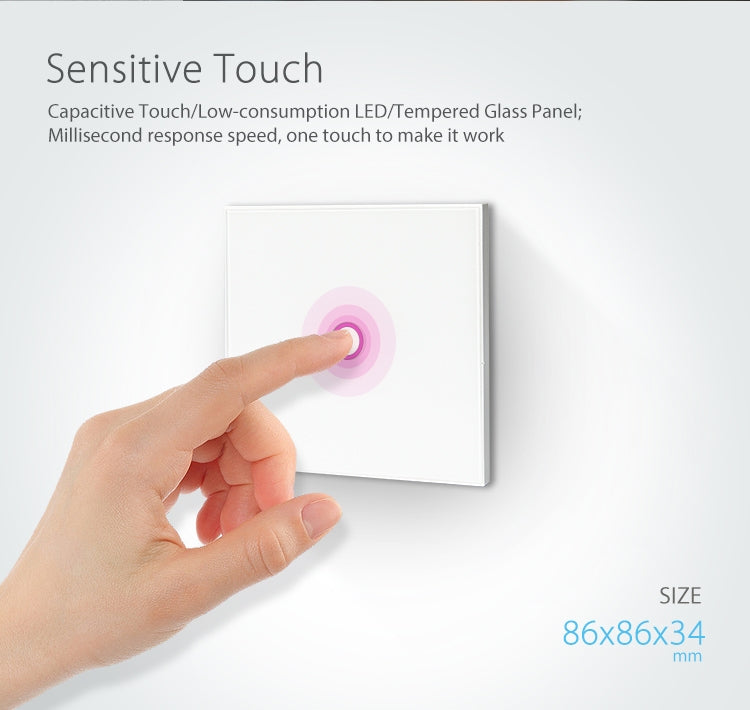 NEO NAS-SC01W Wireless WiFi EU Smart Light Control Switch 1Gang, 1 Gang – TPU
