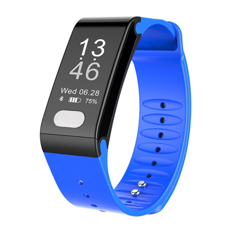 TLW T6 Fitness Tracker 0.96 inch OLED Display Wristband Smart Bracelet, Support Sports Mode / ECG / Heart Rate Monitor / Blood Pressure / Sleep Monitor, T6 Black, T6 Blue, T6 Red – Waterproof, Bluetooth T6 Blue Blue