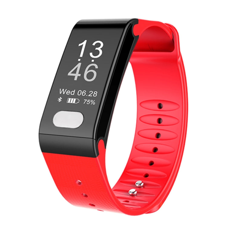 TLW T6 Fitness Tracker 0.96 inch OLED Display Wristband Smart Bracelet, Support Sports Mode / ECG / Heart Rate Monitor / Blood Pressure / Sleep Monitor, T6 Black, T6 Blue, T6 Red – Waterproof, Bluetooth T6 Red Red