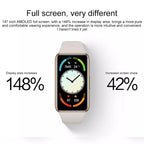 Original Huawei Band 6 Pro 1.47 inch AMOLED Color Screen Bluetooth 5.0 5ATM Waterproof Smart Wristband Bracelet, Support Body Temperature Detection / Blood Oxygen Monitoring / Sleep Monitoring / NFC Smart Card Swiping / 96 Sports Modes