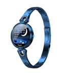 AK15 Fashion Smart Female Bracelet, 1.08 inch Color LCD Screen, IP67 Waterproof, Support Heart Rate Monitoring / Sleep Monitoring / Remote Photography Blue