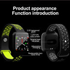 F15 1.3 inch TFT IPS Color Screen Smart Bracelet, Support Call Reminder/ Heart Rate Monitoring /Blood Pressure Monitoring/ Sleep Monitoring/Blood Oxygen Monitoring – Bluetooth