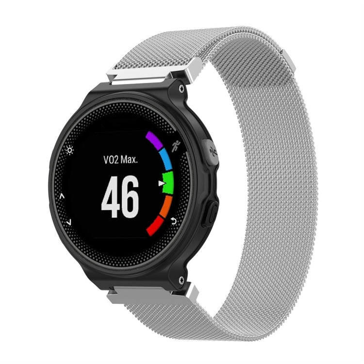 Milanese Watch Band for Garmin Forerunner 235 26cm, 26cm 26cm Silver