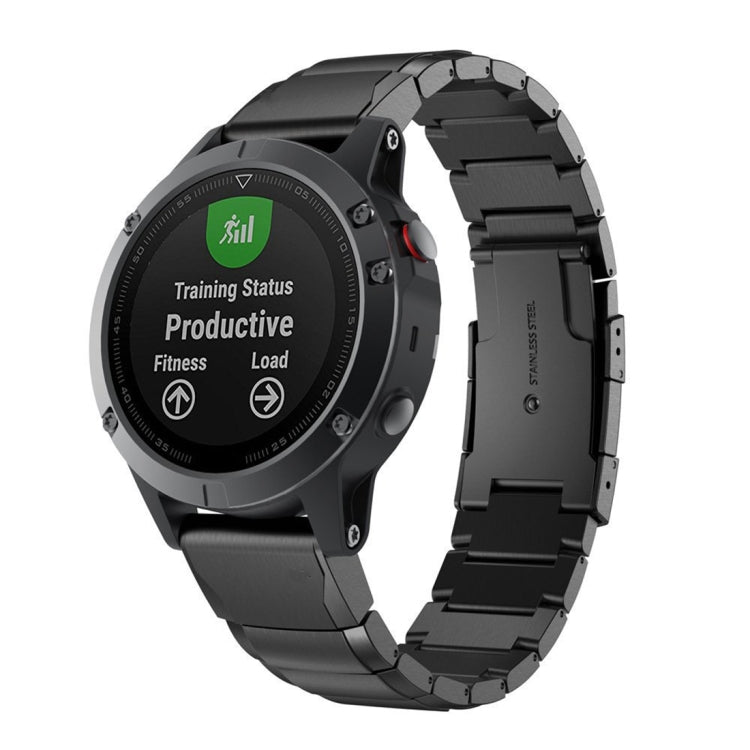 Quick Dismantling Steel Watch Band for Garmin Fenix 5 22mm, For Garmin Fenix 5 For Garmin Fenix 5 Black
