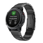 Quick Dismantling Steel Watch Band for Garmin Fenix 5 22mm, For Garmin Fenix 5 For Garmin Fenix 5 Black