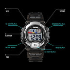 SKMEI 1450 Women Transparent Digital Watch 50m Waterproof Sports Watch with LED Light