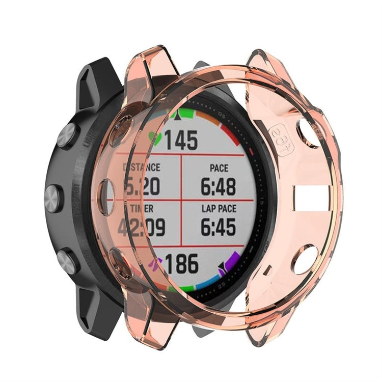 For Garmin Fenix 6s TPU Half Coverage Smart Watch Protevtice Case, For Garmin Fenix 6s For Garmin Fenix 6s Orange