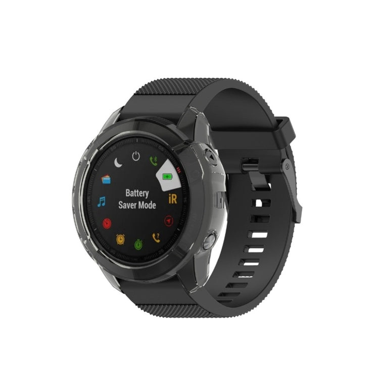For Garmin Fenix 6X TPU Half Coverage Smart Watch Protevtice Case, For Garmin Fenix 6X