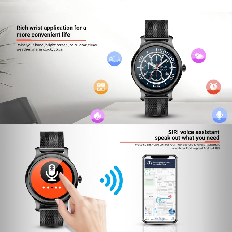 SMA-R2 Smart Watch – 1.3" Screen, IP65 Waterproof