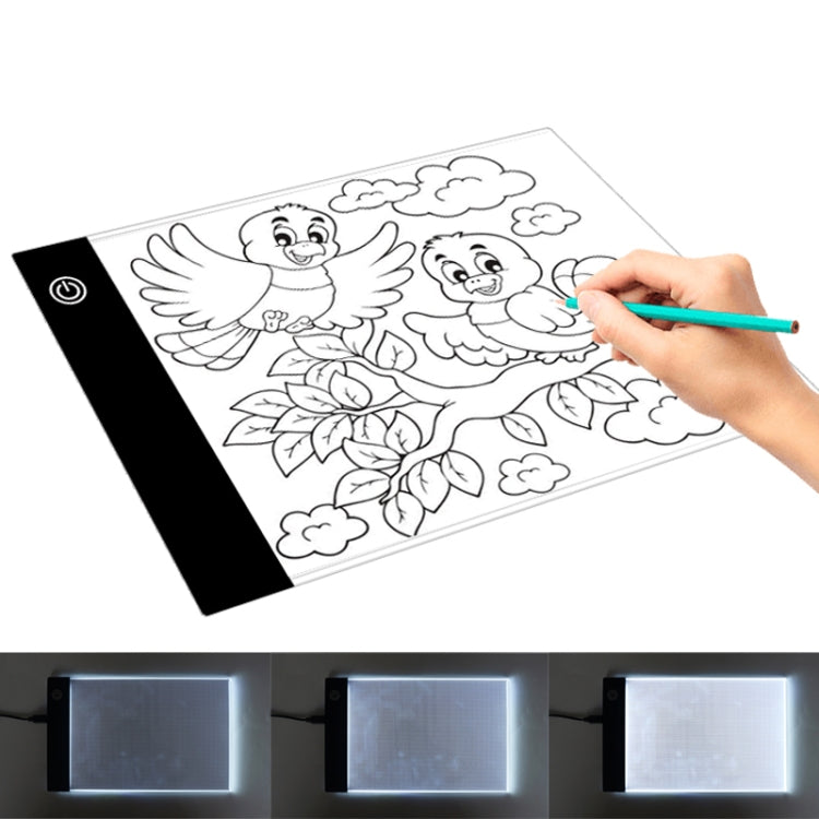 2.2W 5V LED Three Level of Brightness Dimmable A5 Acrylic USB Copy Boards Anime Sketch Drawing Sketchpad Default Title