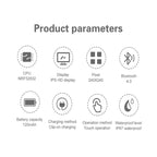 CF18 Smart Watch – 1.22" Screen, IPX67 Waterproof, Blood Pressure Monitoring