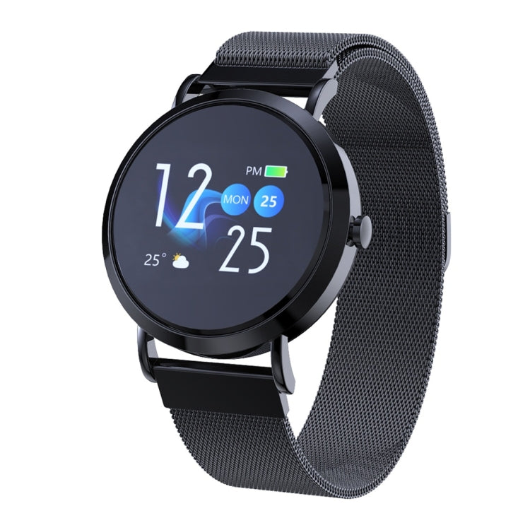 CV08C Watch Band – 1.0" Screen, Blood Pressure Monitoring, Heart Rate Monitoring Black