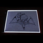 3.5W 5V LED USB Three Level of Brightness Dimmable A4 Acrylic Scale Copy Boards Anime Sketch Drawing Sketchpad with USB Cable 1.5m & Power Adapter, Copy Boards with USB Cable 1.5m & Power Adapter