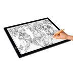 A3 8W 5V LED USB Three Level of Brightness Dimmable Acrylic Scale Copy Boards Anime Sketch Drawing Sketchpad with USB Cable, Three Level of Brightness Dimmable with USB Cable & Power Adapter