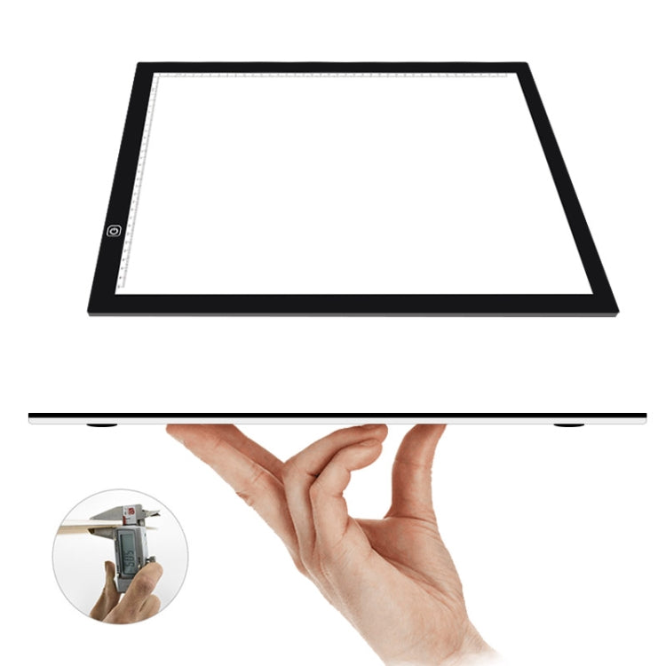 A3 8W 5V LED USB Three Level of Brightness Dimmable Acrylic Scale Copy Boards Anime Sketch Drawing Sketchpad with USB Cable, Three Level of Brightness Dimmable with USB Cable & Power Adapter
