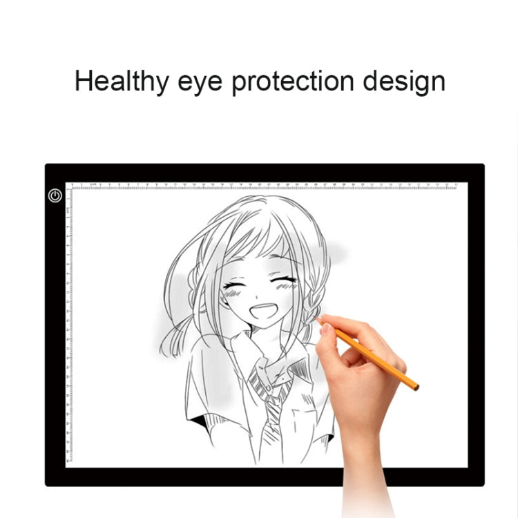 A3 8W 5V LED USB Three Level of Brightness Dimmable Acrylic Scale Copy Boards Anime Sketch Drawing Sketchpad with USB Cable, Three Level of Brightness Dimmable with USB Cable & Power Adapter