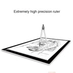 A3 8W 5V LED USB Three Level of Brightness Dimmable Acrylic Scale Copy Boards Anime Sketch Drawing Sketchpad with USB Cable, Three Level of Brightness Dimmable with USB Cable & Power Adapter