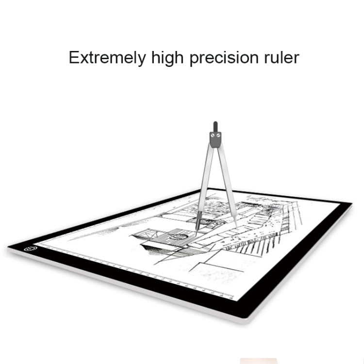 A3 8W 5V LED USB Three Level of Brightness Dimmable Acrylic Scale Copy Boards Anime Sketch Drawing Sketchpad with USB Cable, Three Level of Brightness Dimmable with USB Cable & Power Adapter
