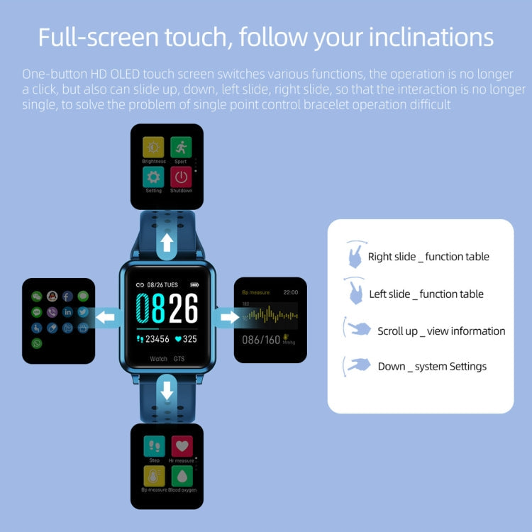 P8 Smart Watch – 1.3" Screen, Blood Pressure Monitoring, Heart Rate Monitoring