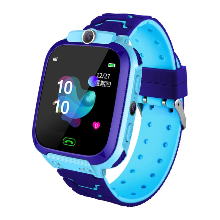 Q12B 1.44 inch Color Screen Smartwatch for Children, Support LBS Positioning / Two-way Dialing / One-key First-aid / Voice Monitoring / Setracker APP Blue
