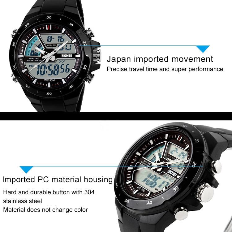 Digital Watch – 1016 Multifunctional Men Outdoor Sports Noctilucent Waterproof Double...