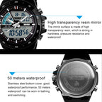 Digital Watch – 1016 Multifunctional Men Outdoor Sports Noctilucent Waterproof Double...
