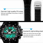 Digital Watch – 1016 Multifunctional Men Outdoor Sports Noctilucent Waterproof Double...