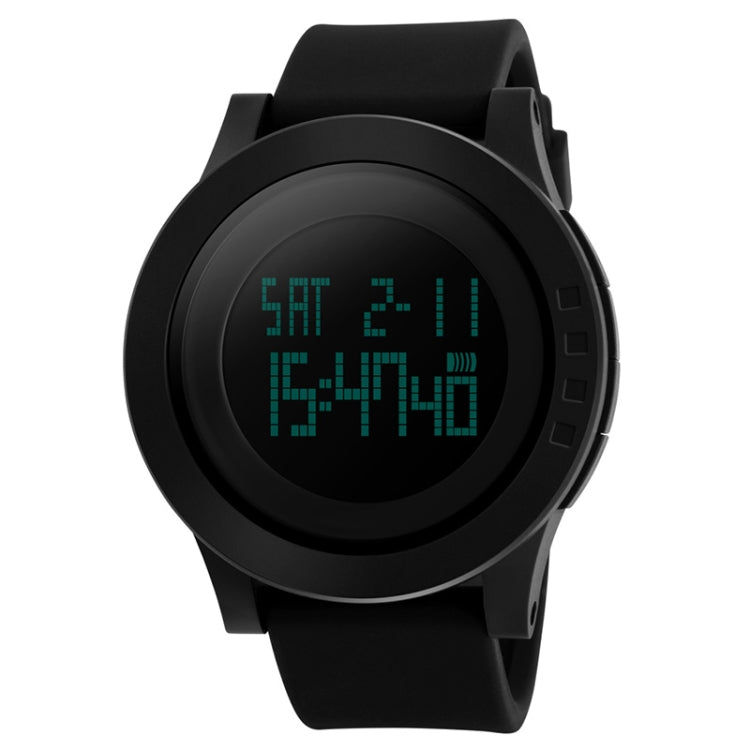 Digital Watch – 1142 Multifunctional Men Outdoor Sports Noctilucent Waterproof Silica... Black