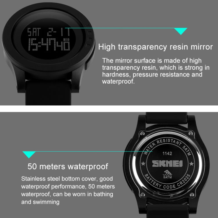 Digital Watch – 1142 Multifunctional Men Outdoor Sports Noctilucent Waterproof Silica...